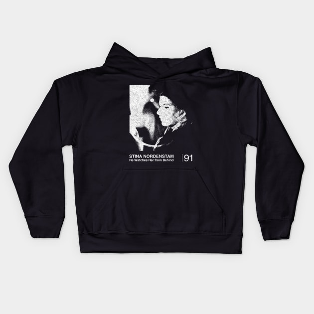 He Watches Her From Behind / Minimalist Graphic Artwork Design Kids Hoodie by saudade